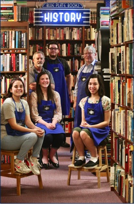 The Blue Plate Books team in the History room